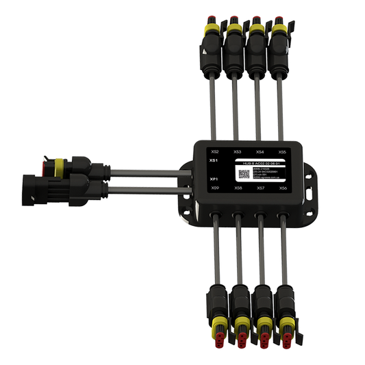 Input unit for seed drill monitoring sensors