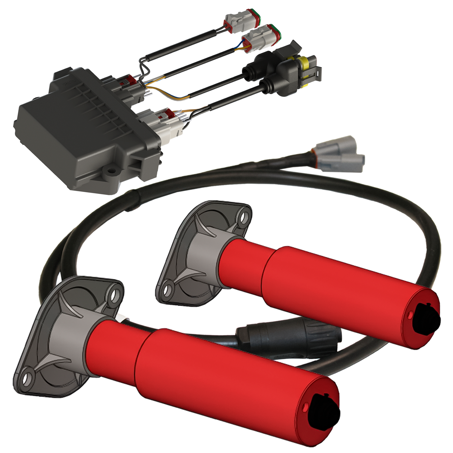 Subsystem for controlling the seed rate of two products with M 63 x 55 + P52/28:1 electric motors